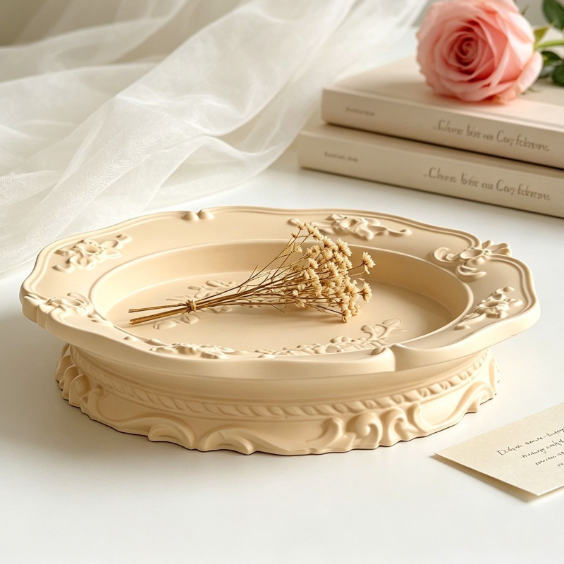 Soap Making Kit - Elegant Vintage Baroque Lace Silicone Mold,