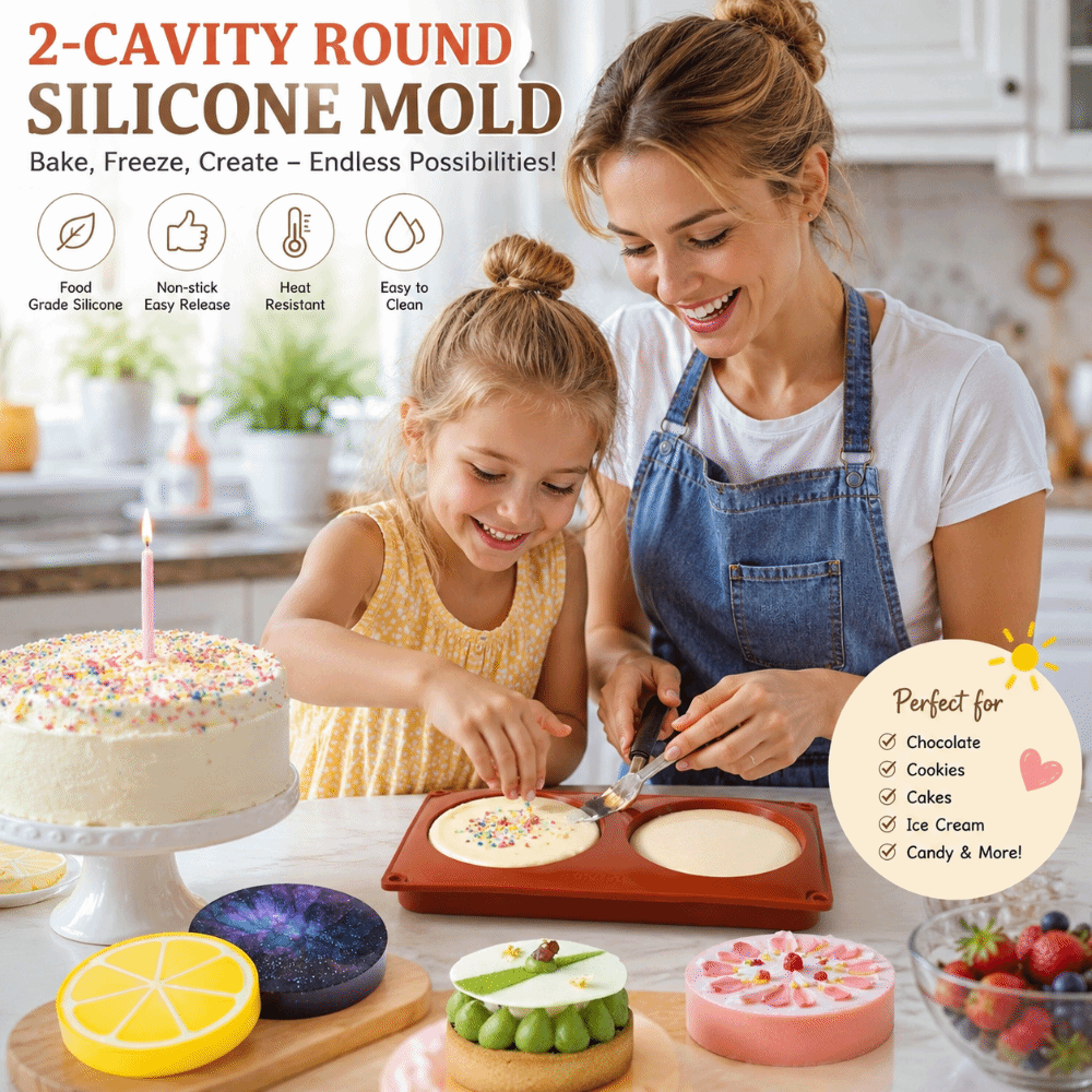 Soap Making Party - Cylinder Shaped Silicone Baking Mold Large