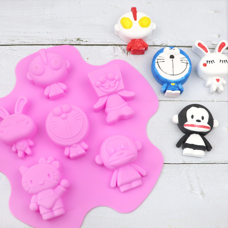 Soap Making Party - 1PCS ReadStar 6CA103RD041 6 Cavities Cartoon