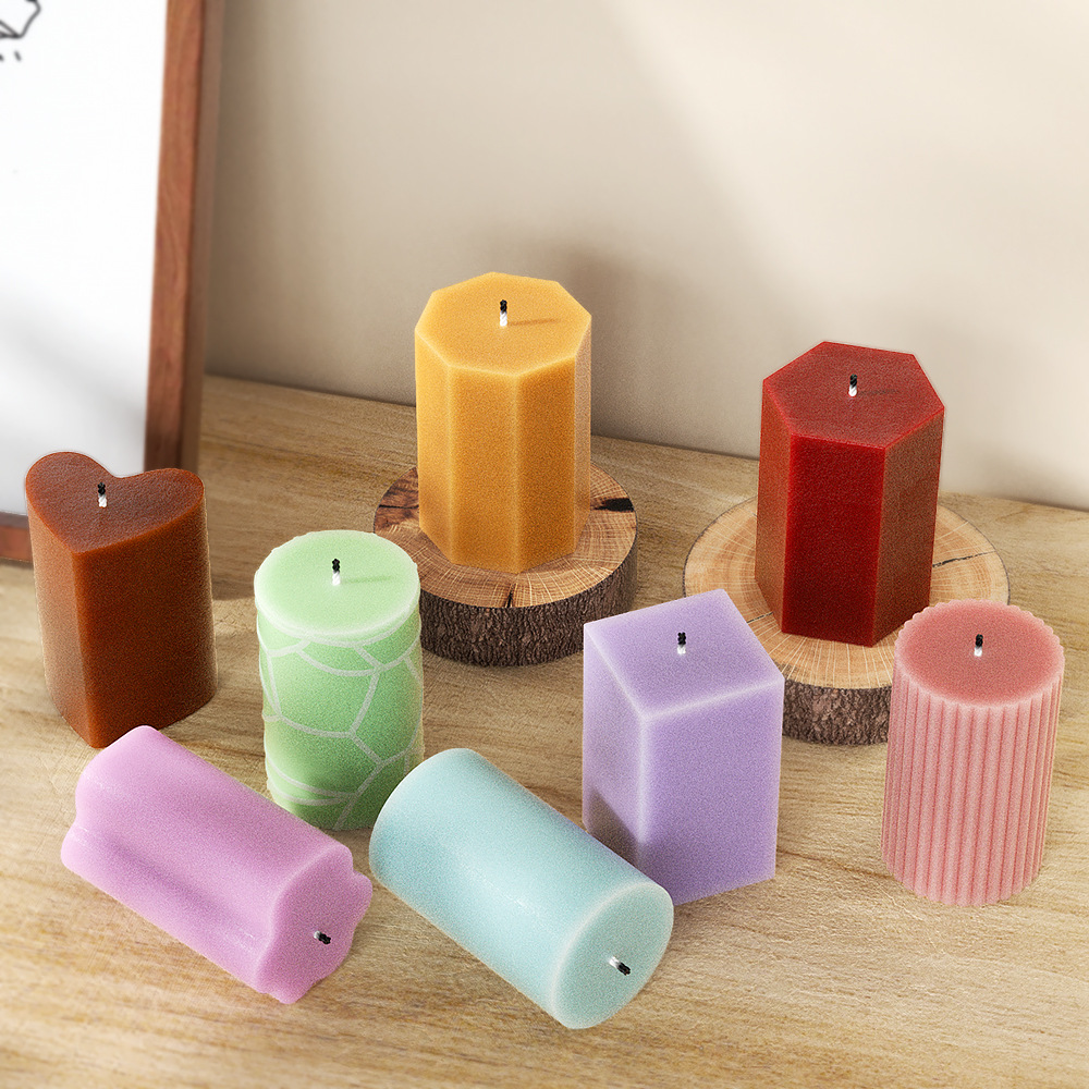 Soap Making Equipment For Beginners - Geometry Column Silicone Mold for Candle