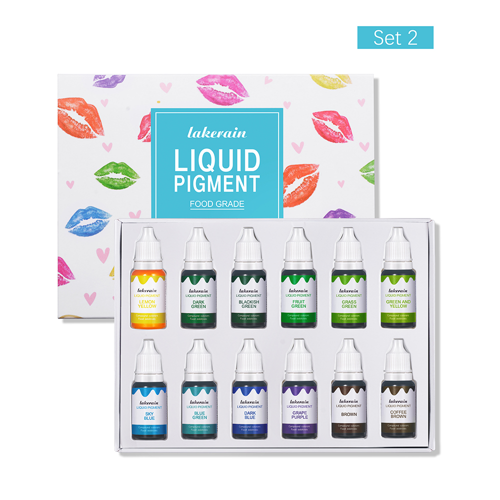 Soap Making Using Soap Base - 12pcs/Set DIY Liquid Pigment Kit Lip