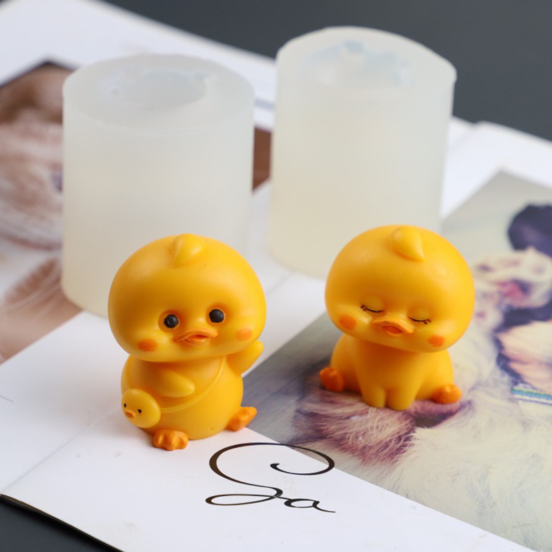 Soap Making Equipment For Beginners - 3D Smile Duck Silicone Candle Molds