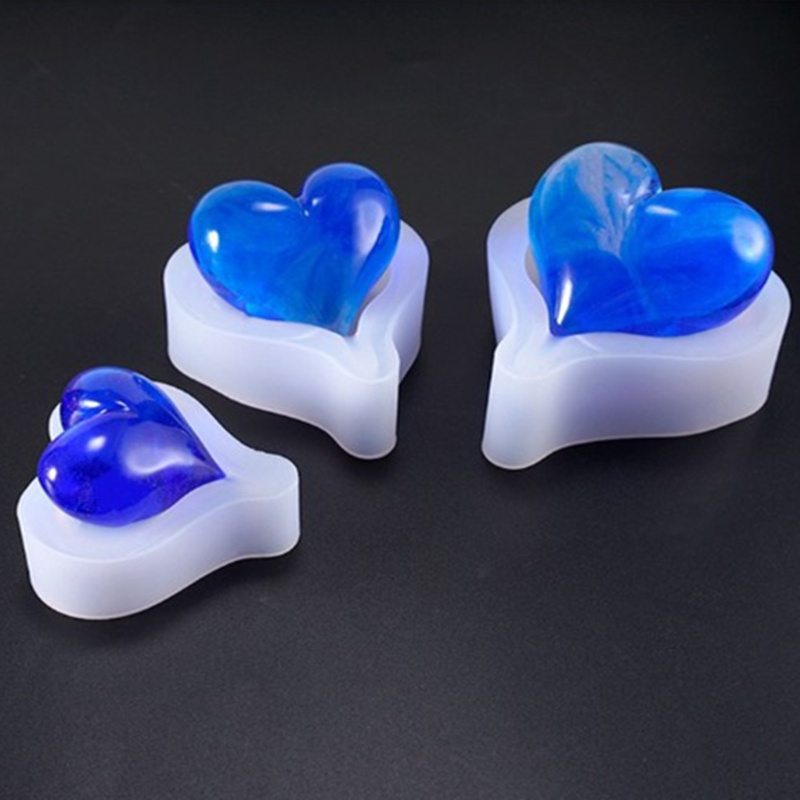 Soap Making Equipment For Beginners - 1PCS 3D Heart Shape Silicone Mold