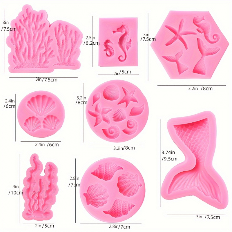 One Set8Seal fairy-shaped sili - Soap Making Items review and price