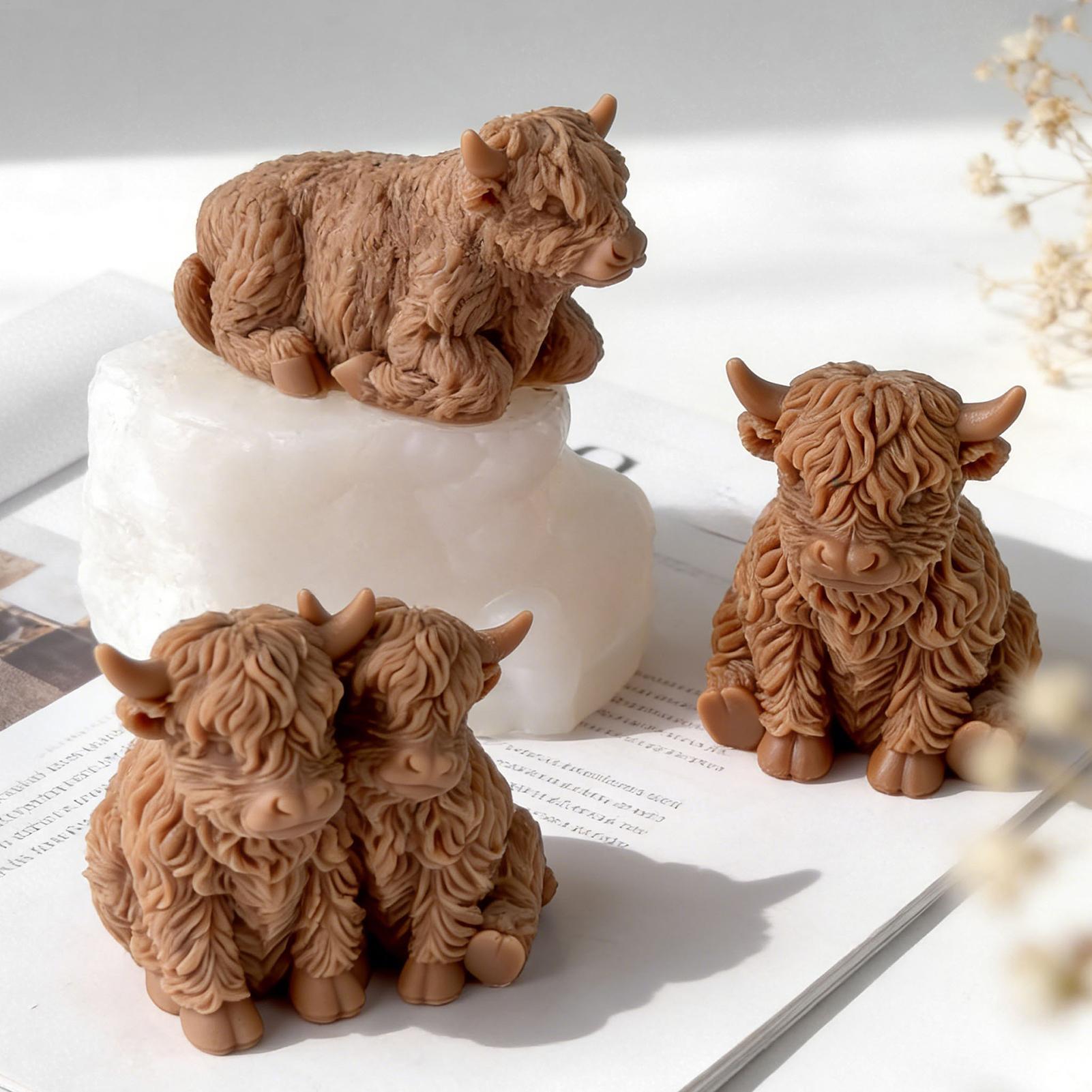 Highland Cow Silicone Mold Reu - Soap Making Equipment For Beginners review and price