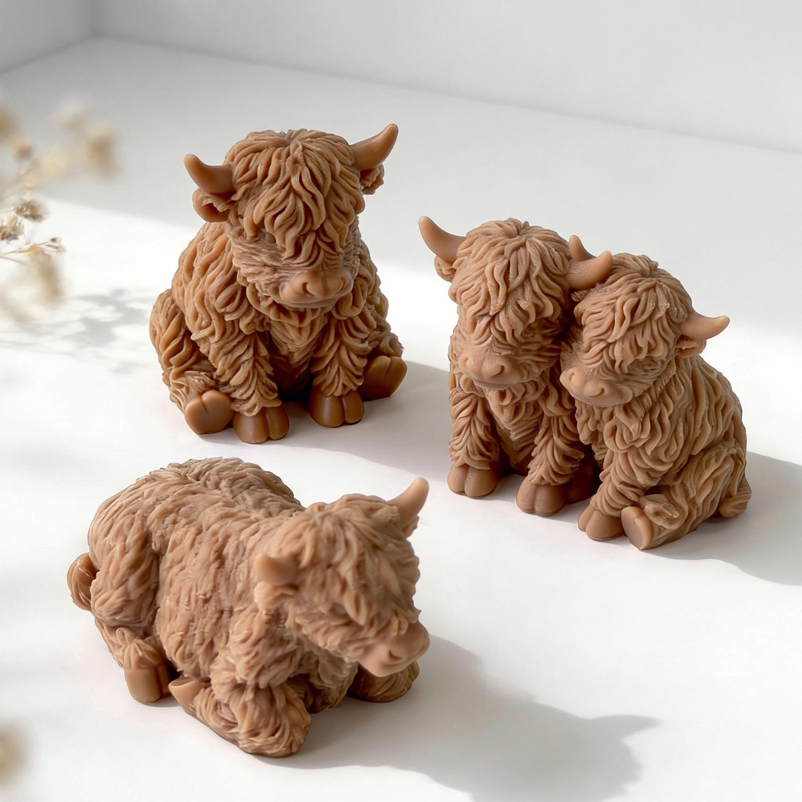 Highland Cow Silicone Mold Reu - Soap Making Equipment For Beginners review and price