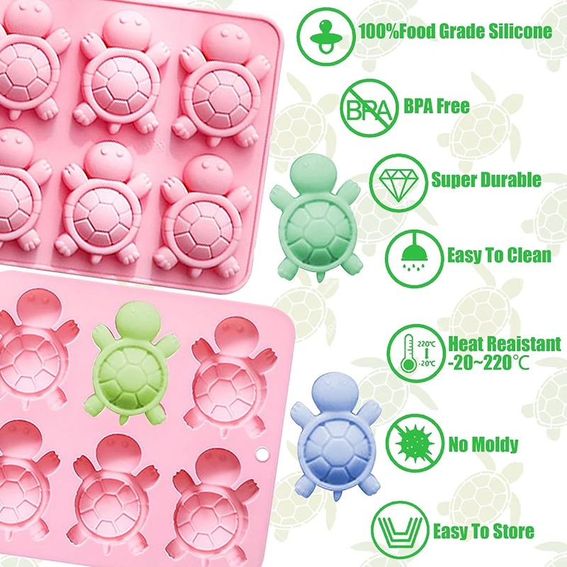 Turtle Silicone Mold For Soap  - Soap Making Items review and price