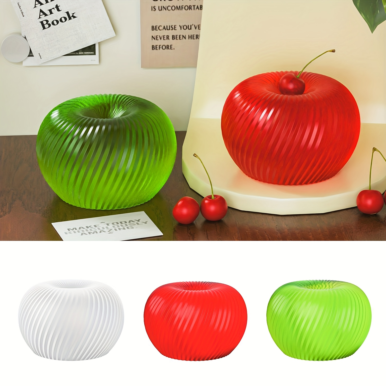 A trendy red apple silicone mo - Soap Making Party review and price
