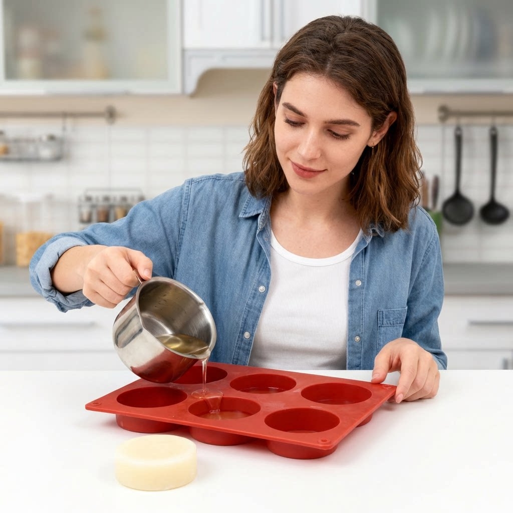 Round Silicone Soap Mold DIY H - Soap Making Equipment For Beginners review and price